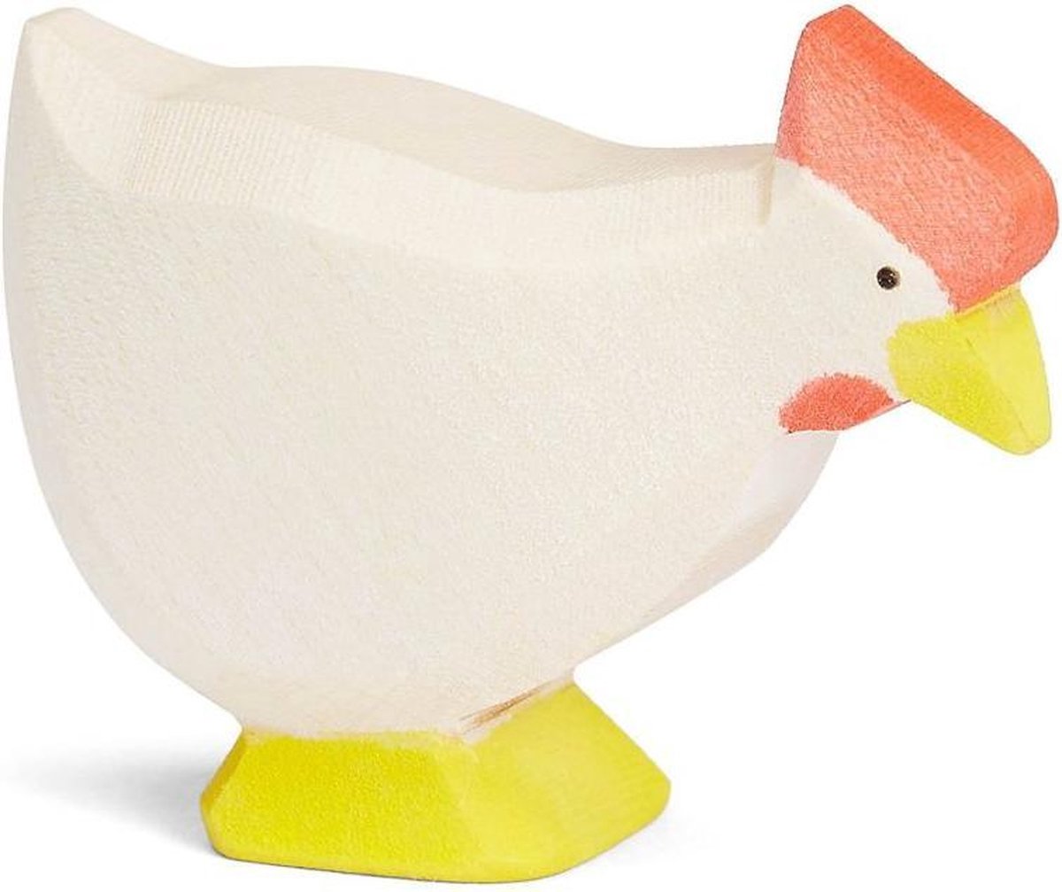 Hen White Standing