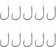 Dam Spezi Zander - Onderlijn - Haakmaat 4 - 0.20mm - 2.5kg - 5.5lbs - 70cm - 10 Stuks - Zilver
