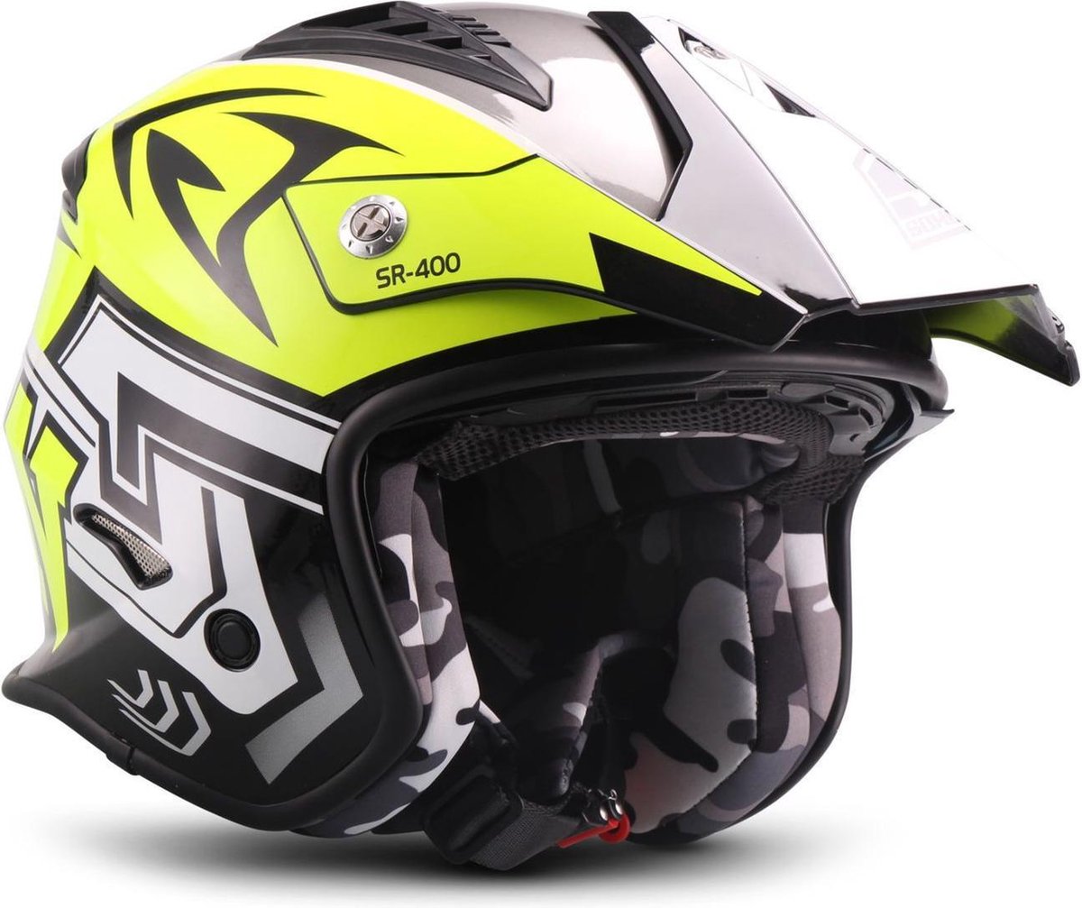 SOXON SR-400 STORM NEON jethelm