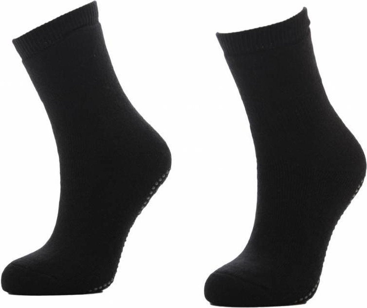 Anti-slip huissokken zwart 19-22