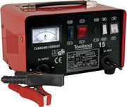 Toolland Loodacculader Enkelfasig 12/24v 7-9a Rood/zwart