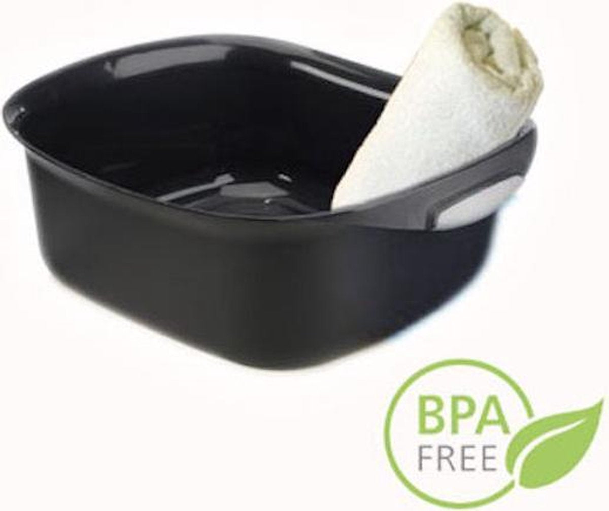 MAGNEZOL® Magnesium - BPA Vrij Voetenbad (Zwart) incl. Handdoekje