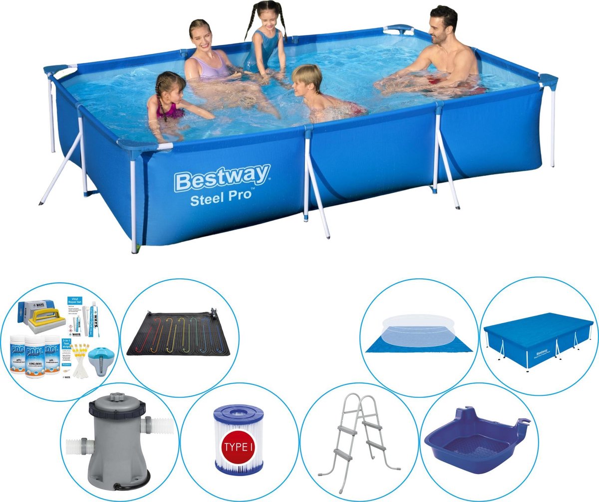 Bestway Steel Pro Rechthoekig 300x201x66 cm - Zwembad Deal