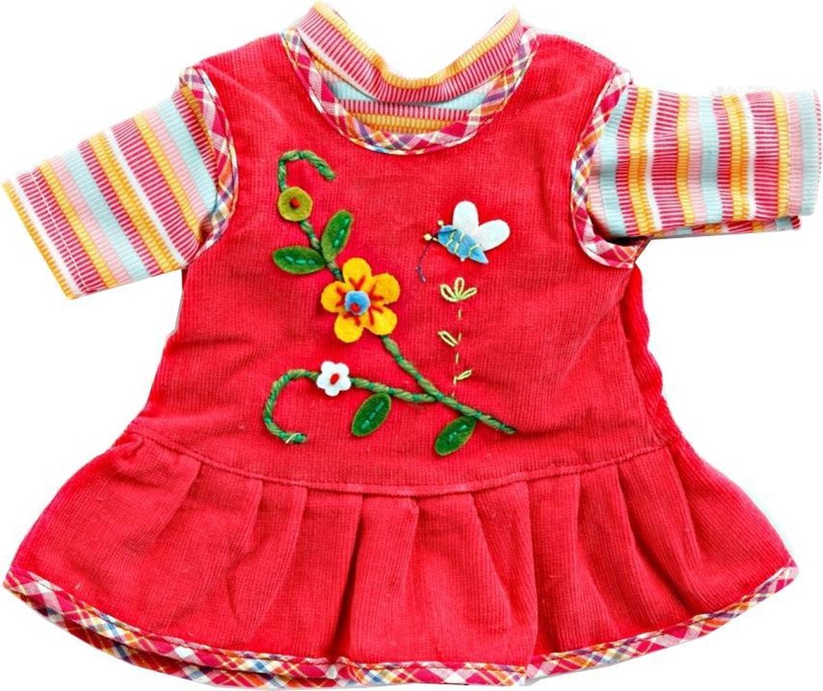 Heless poppenjurk rood 28-33 cm