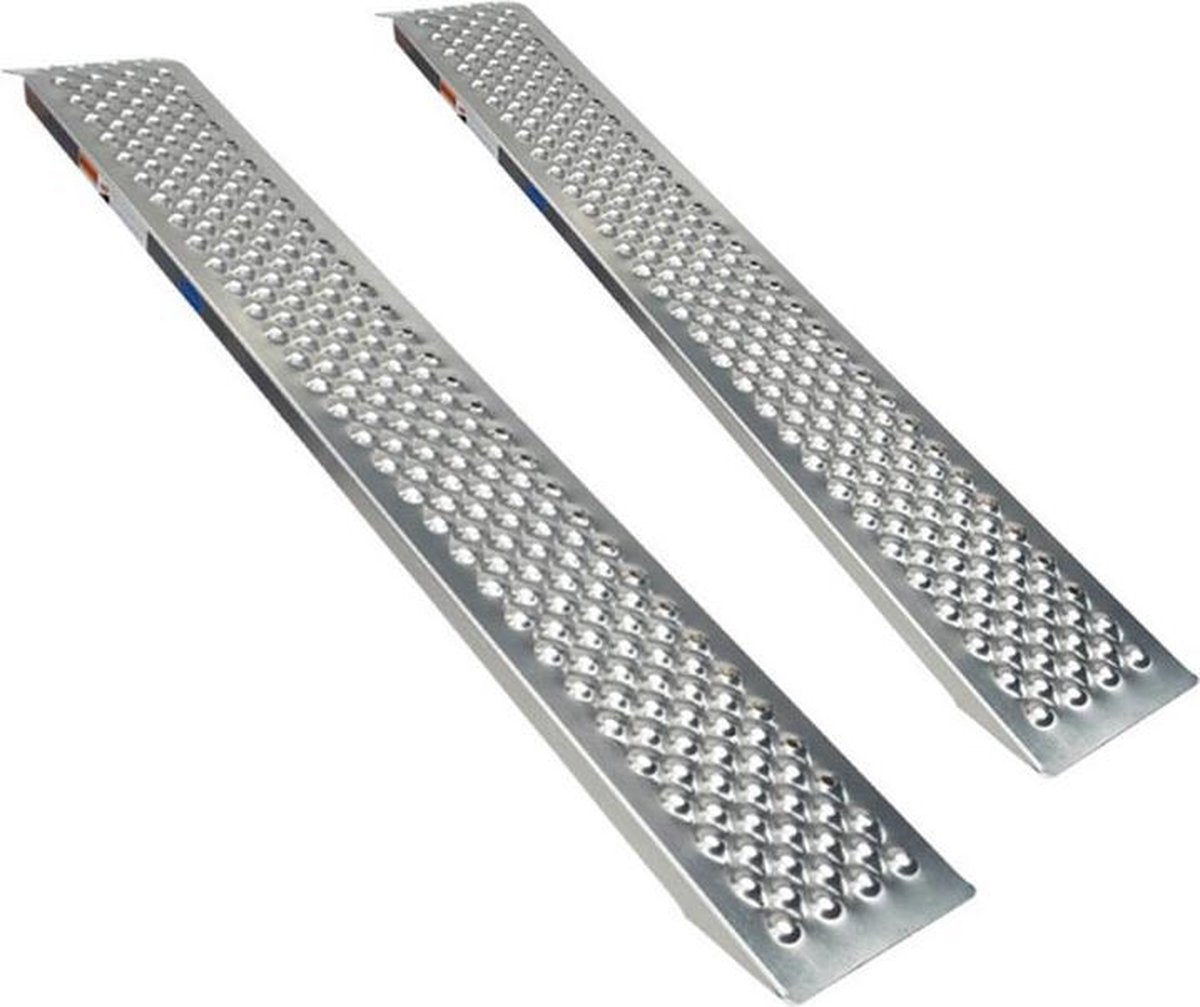 Datona® - Aluminium oprijplaat - 150 cm - 2 stuks