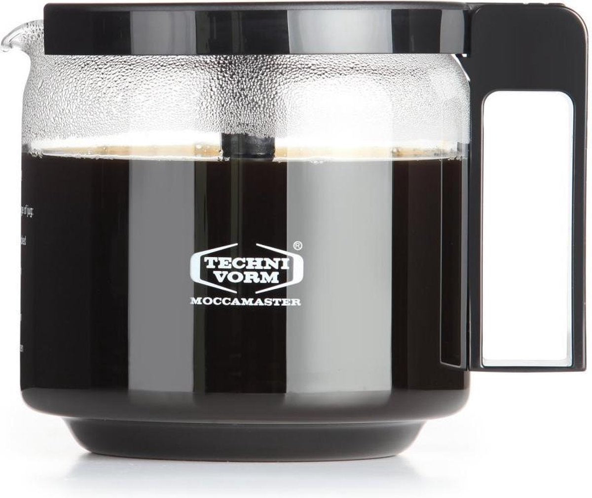 Moccamaster KBG/CD/GCS/Excellent Glaskan 1.25L Zwart/Transparant