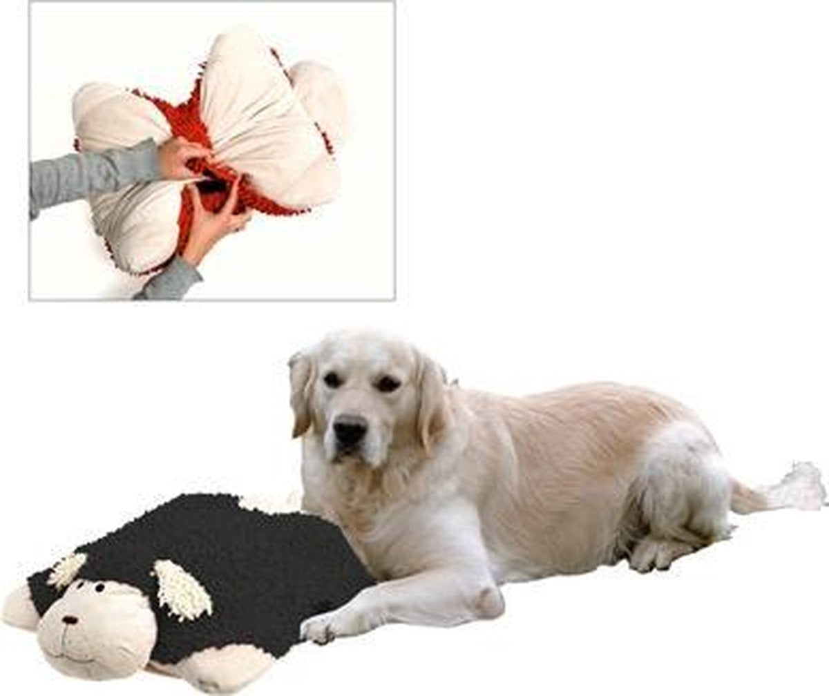Flamingo  ligbed Dogmaxx sleep - zwart/wit 40 x 40 cm