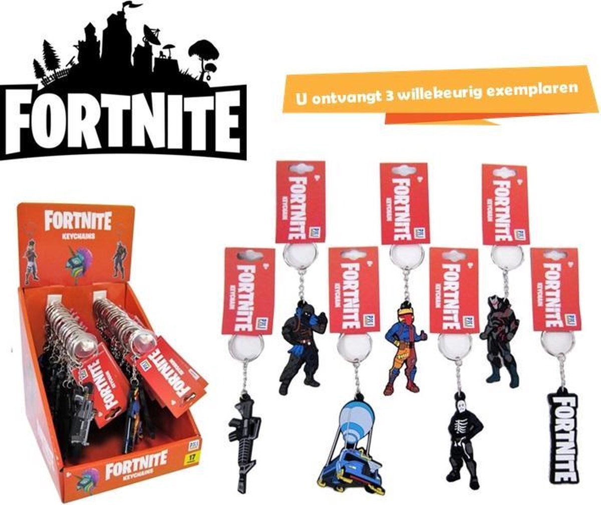 Fortnite - Figural Keychain - 3 sleutelhangers - Voordeelbundel