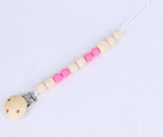 JillyBee - Speenkoord - Speen - Koord - Kralen - Hout - Donker Roze