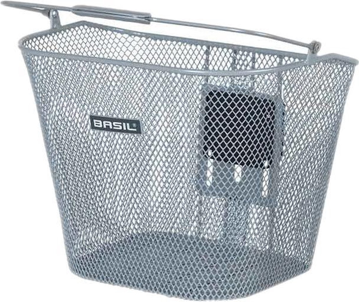 Basil Basil Fietsmand Bremen Kf 14 Liter Staal Zilver - 10229