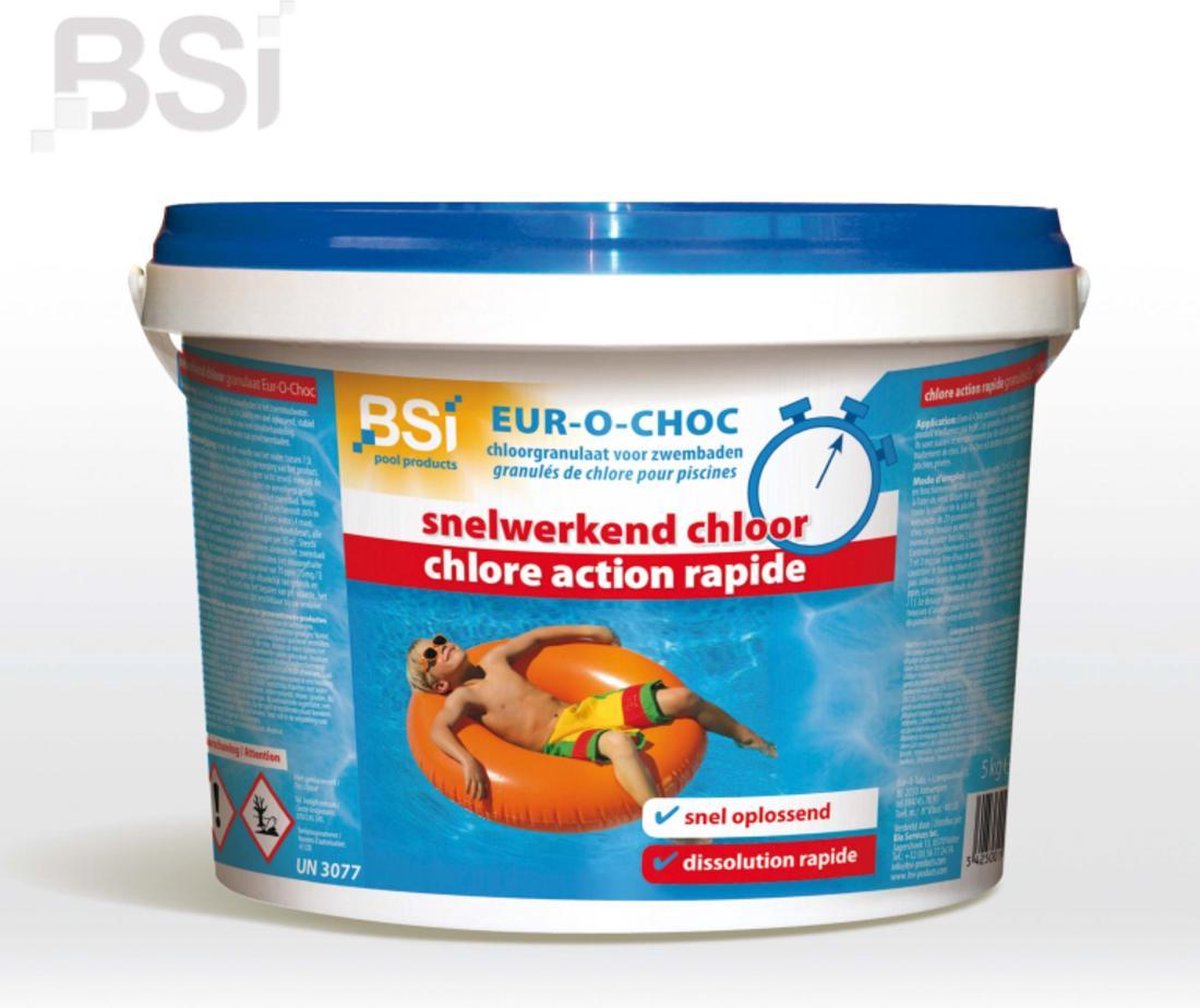 Snelwerkend chloor 5 kg - doodt bacteriën en algen - granulaat