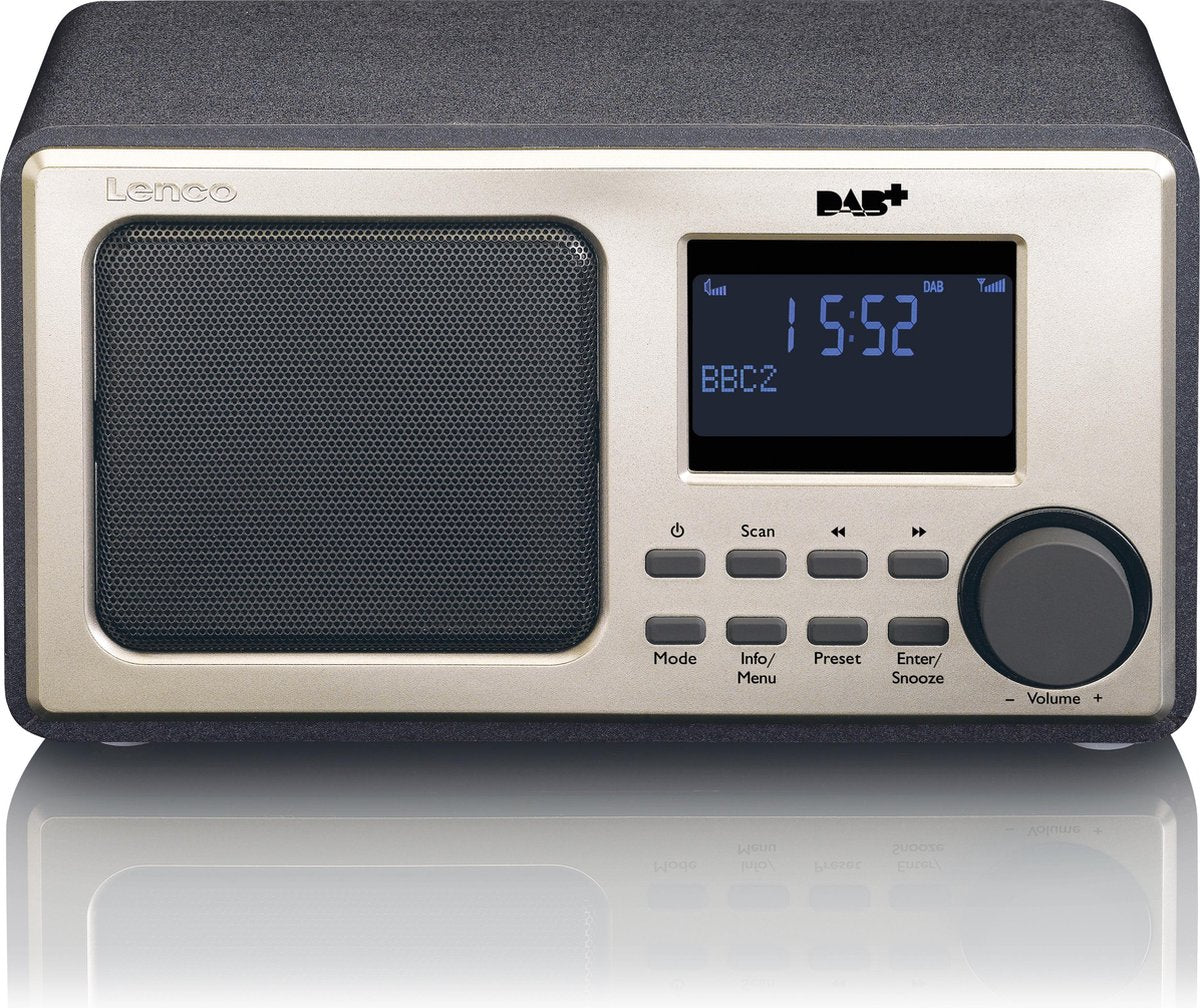 Lenco DAR-010BK - Radio - DAB+ radio - AUX-ingang - Zwart