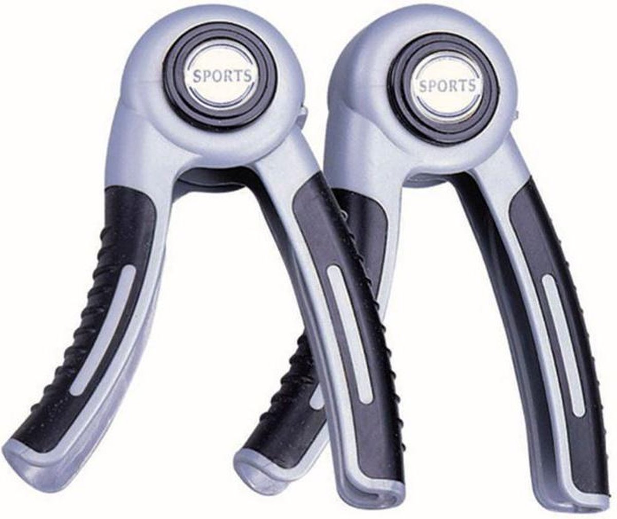 Atipick Handknijper Medium Intensiteit Staal Zilver/zwart 2 Stuks
