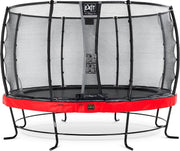 Trampoline EXIT Elegant Premium - ø366cm met net Deluxe - rood