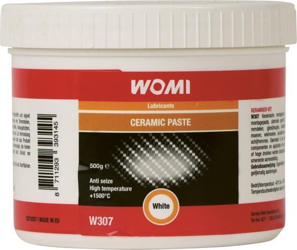 Womi Keramisch Vet Pot  - 500 gram - Bescherming Montage Pasta - Professional Smeermiddel W307