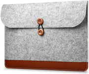 Vilten Soft Sleeve Voor de Apple Macbook Air (Retina) 13 Inch - 13.3" Laptop Case - Bescherming Cover Hoes - Grijs