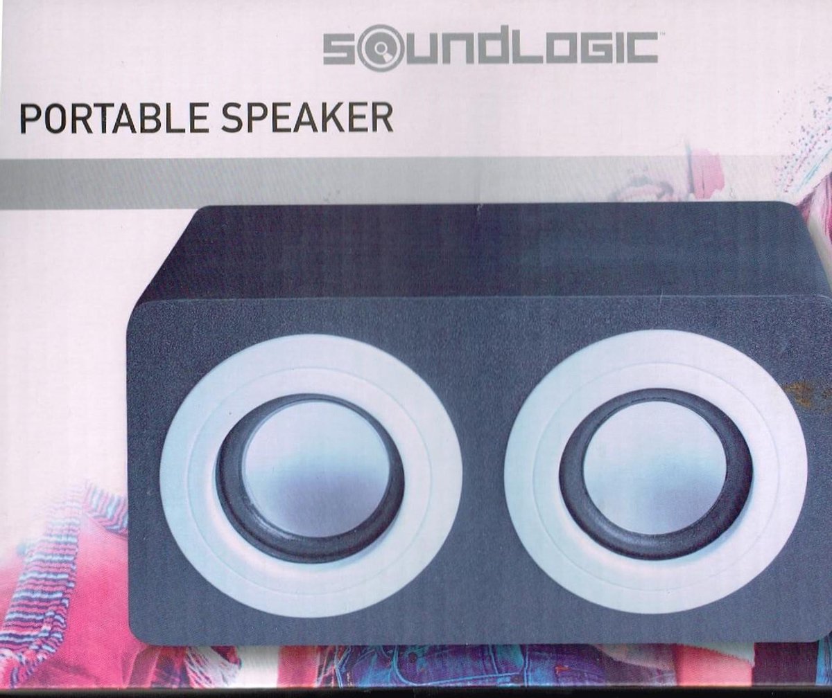 3.5 mm universele audio- ingang plug soundlogic draagbare speaker zwart