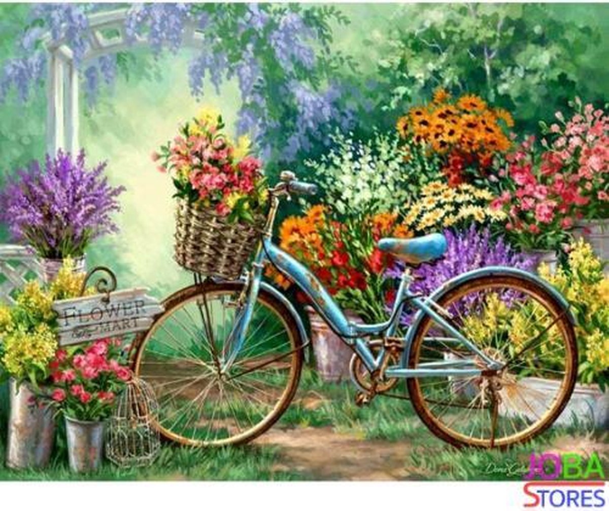 Diamond Painting "JobaStores®" Fiets - volledig - 40x30cm