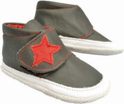 Baby Paws babyslofjes Jak Rap Star Grijs Wit Rood maat 5 = ( 13