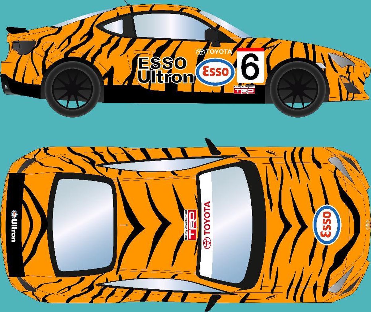 Policar - Toyota Gt86 - Nr.6 Goodwood 2015 - PLC-CT01B - modelbouwsets