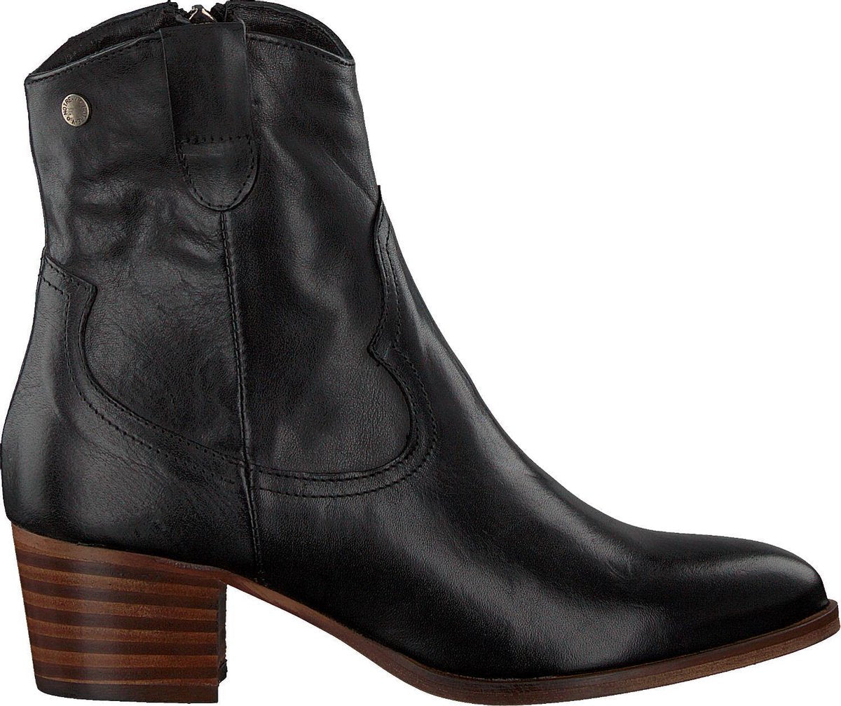 Notre-V 01-164 Enkellaarsjes - Enkelboots - Dames - Zwart - Maat 38