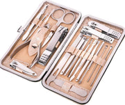 MIRO Manicure Set 19-Delig Inclusief Luxe Etui Champagne