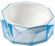 Luxe design ergonomische voerbak voor hond en kat - Diamond Collection Blue Sapphire