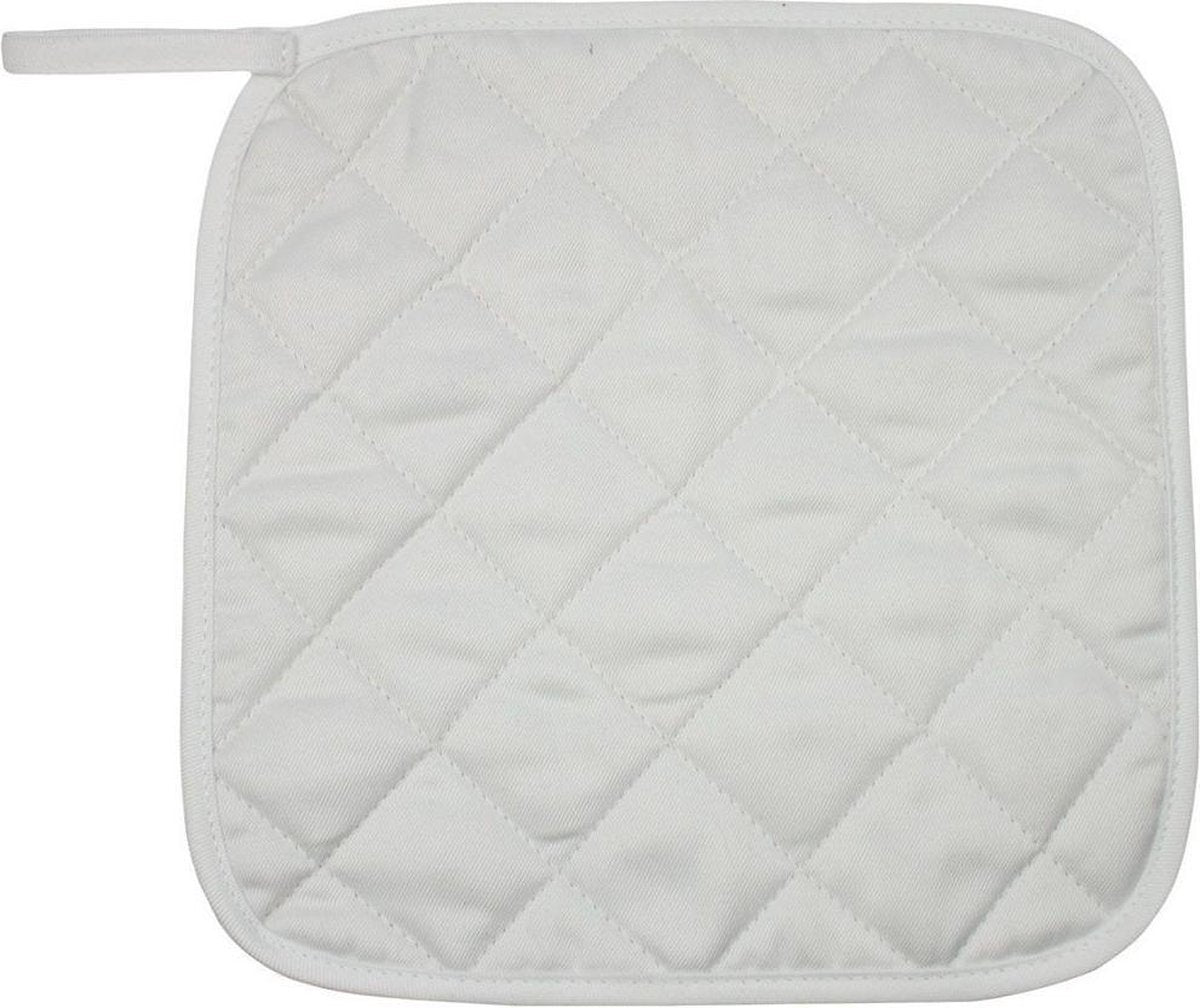 Benza Pannenlappen - Wit - 4 stuks