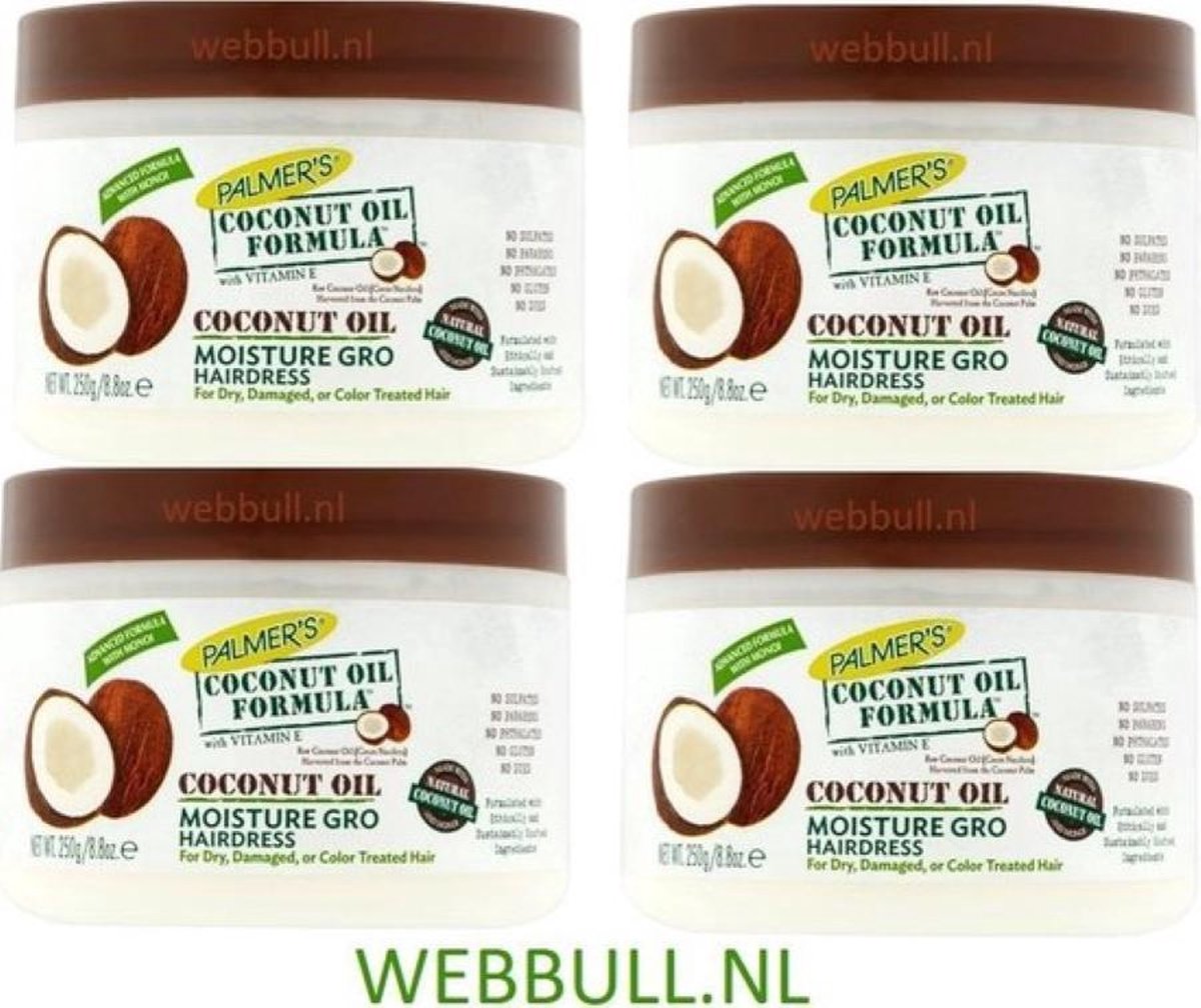 Palmer's Coconut Oil Formula Moisture Gro Shining - Voordeelverpakking 4 x 250 ML - Hairdress crème