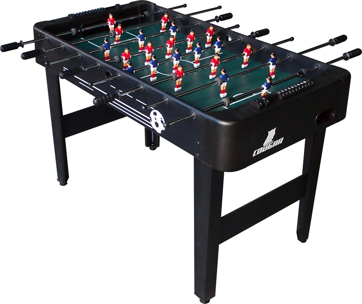 Cougar Offside Voetbaltafel / Tafelvoetbal / Zwart / 122 X 61 X 79 cm /  incl. ballen en scoretellers