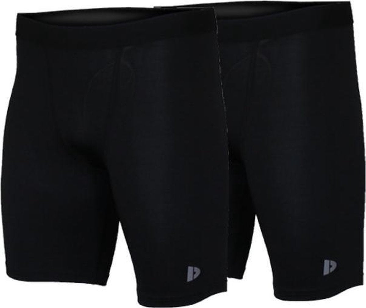2-Pack Donnay compressie short - Sportbroek - Heren - Maat M - Zwart