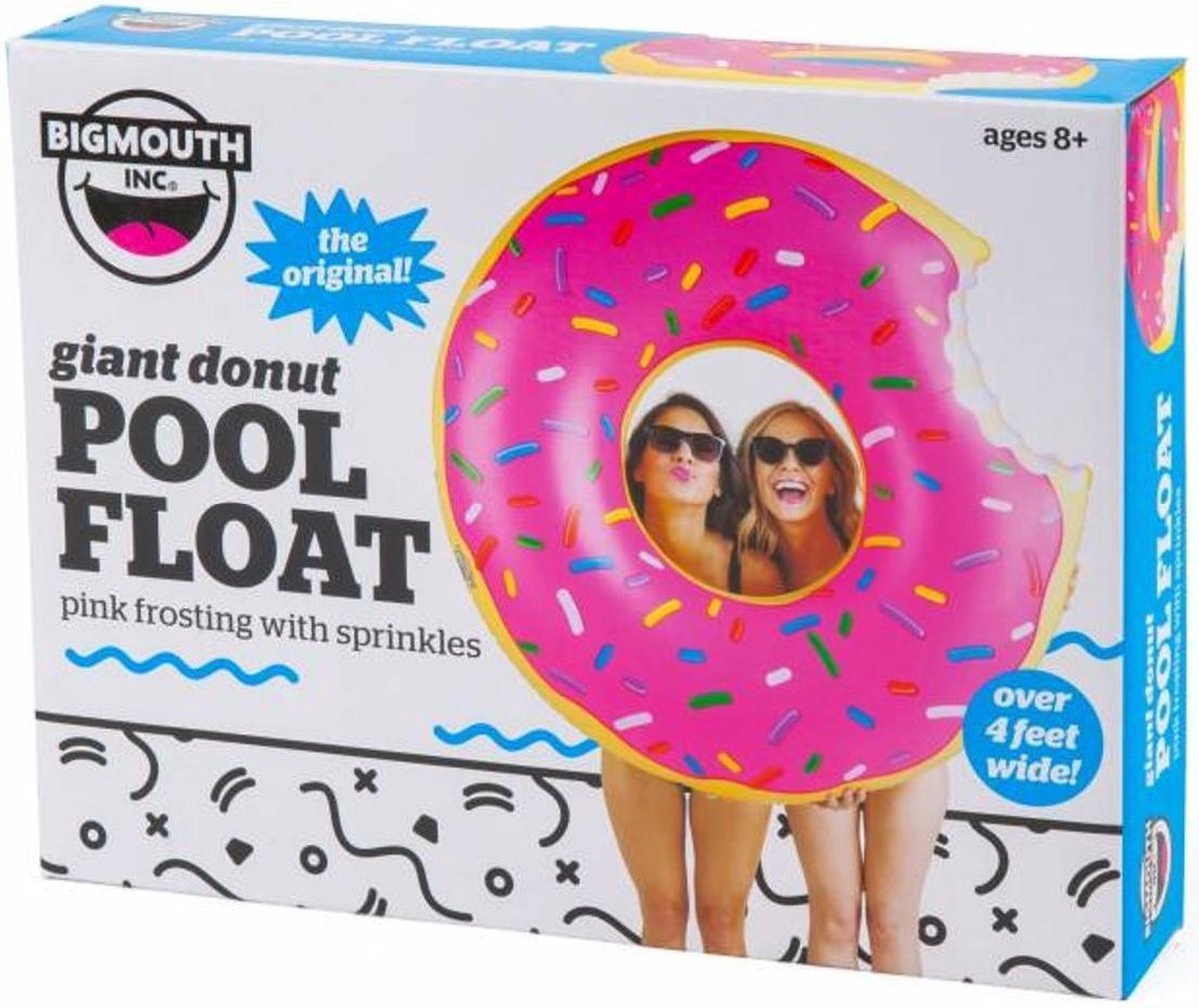 bigmouth - pool - float - opblaasbare - donut - zwembad  - 122cm doorsnee