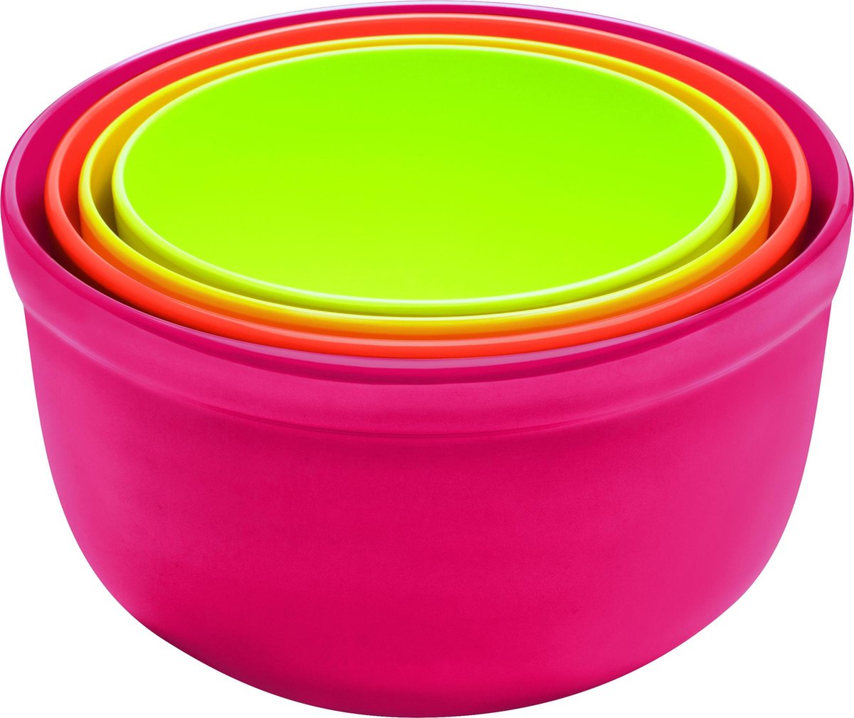 Zak!Designs Bistro Schalenset - Outside grapefruit - Set van 4 stuks