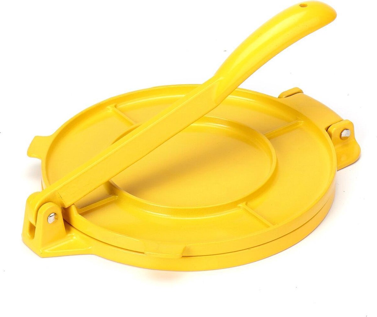 Baymate 20 CM Tortillapers Maker Aluminium Opvouwbare Thuis Keuken Meel Maïs Bakken Pers Maker DIY Pie Tool Yellow