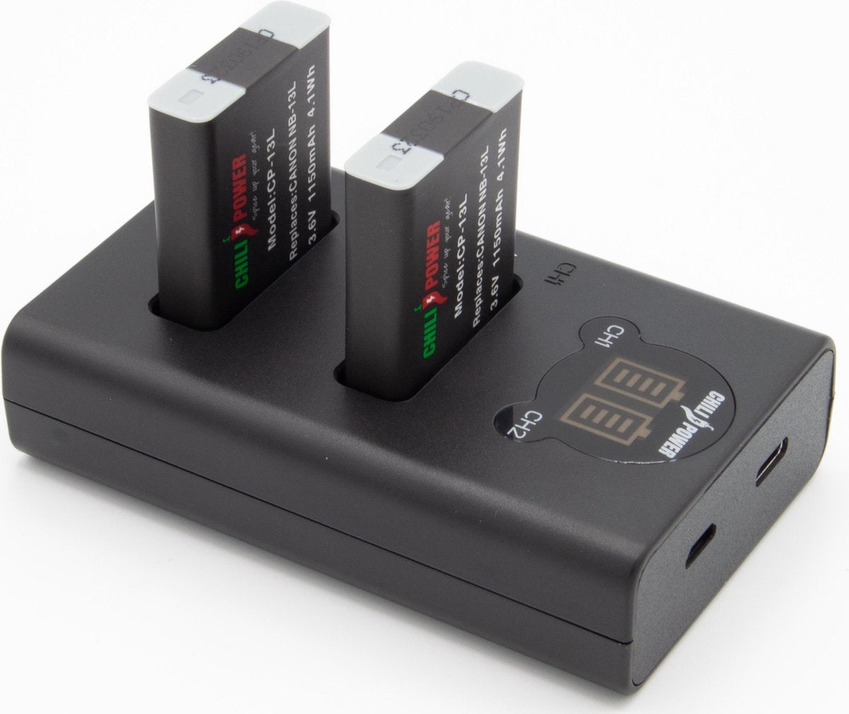 ChiliPower NB-13L Canon USB Duo Kit - Camera accu set