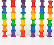 Grapat Speelgoed  Houten spoelen gekleurd 36 stuks