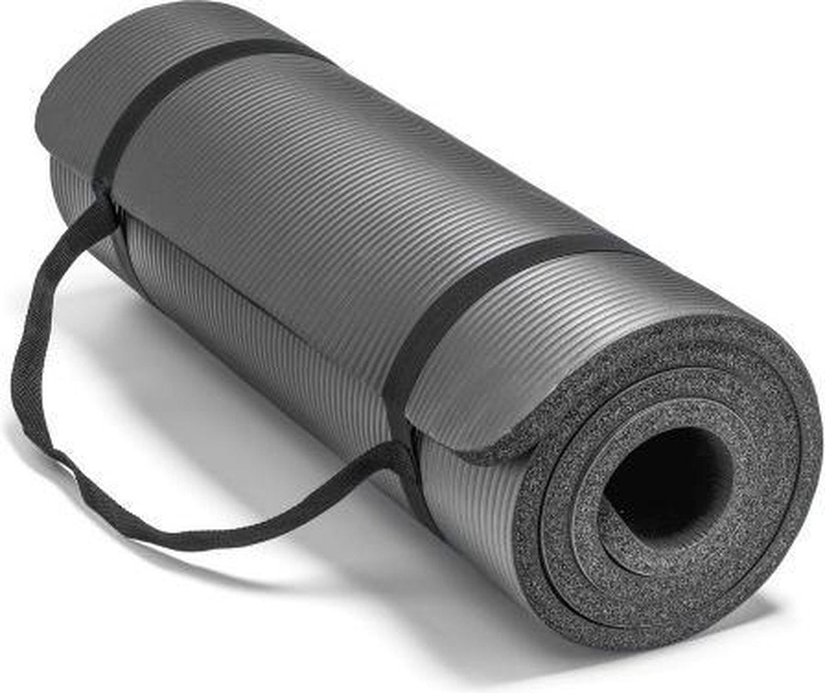 Sportbay fitnessmat - 180 cm x 60 cm x 1 cm - Grijs