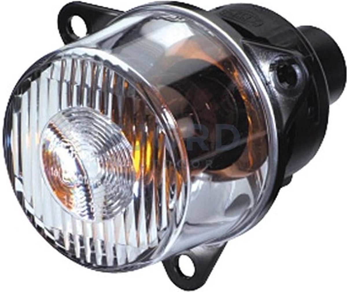 Hella Knipperlicht met Oranje Gloeilamp 12V Rond Wit