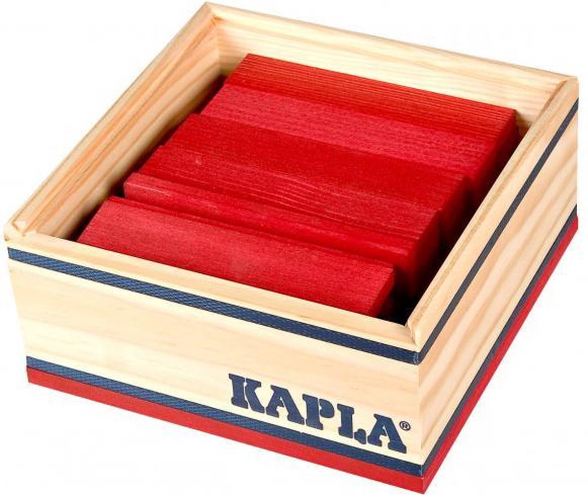 KAPLA Kleur - 40 Plankjes - Rood