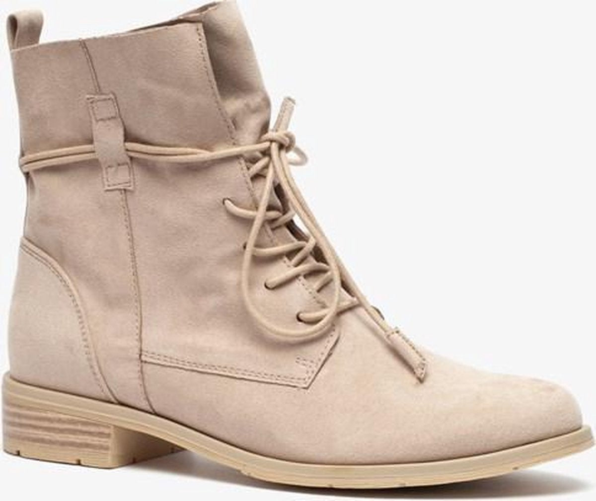 Nova dames veterlaarsjes - Beige - Maat 37