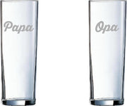 Gegraveerde longdrink 31cl papa+opa