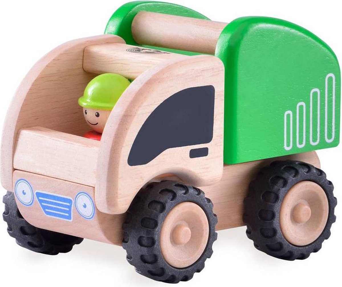 Houten speelgoedvoertuig Stortwagen