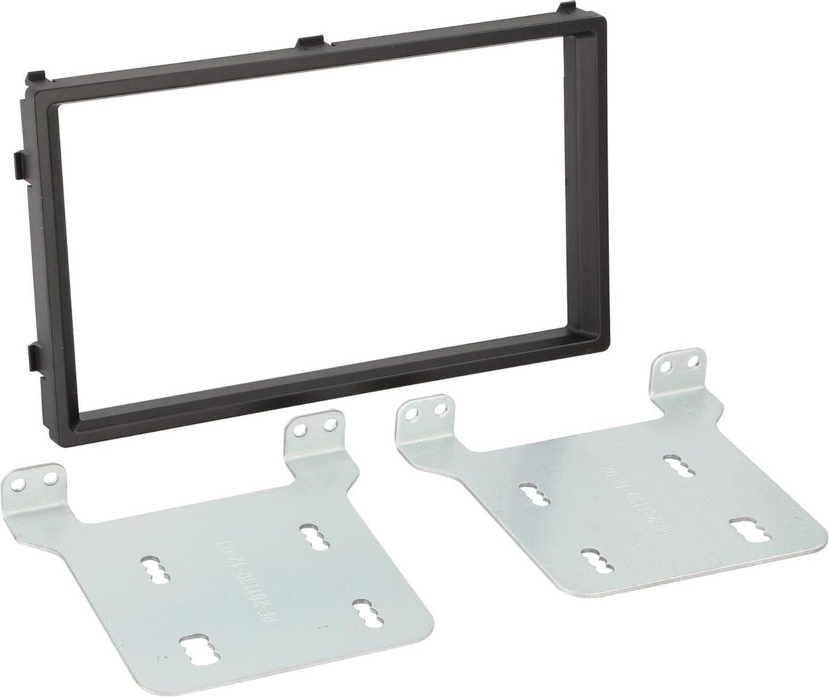 2-DIN Paneel Honda Jazz / Fit 2011-2019 Kleur: Zwart