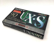 Audio Cassette Tape Sony UX-S 90 Chrome Class  / Uiterst geschikt voor alle opnamedoeleinden / Sealed Blanco Cassettebandje / Cassettedeck / Walkman / Sony cassettebandje.