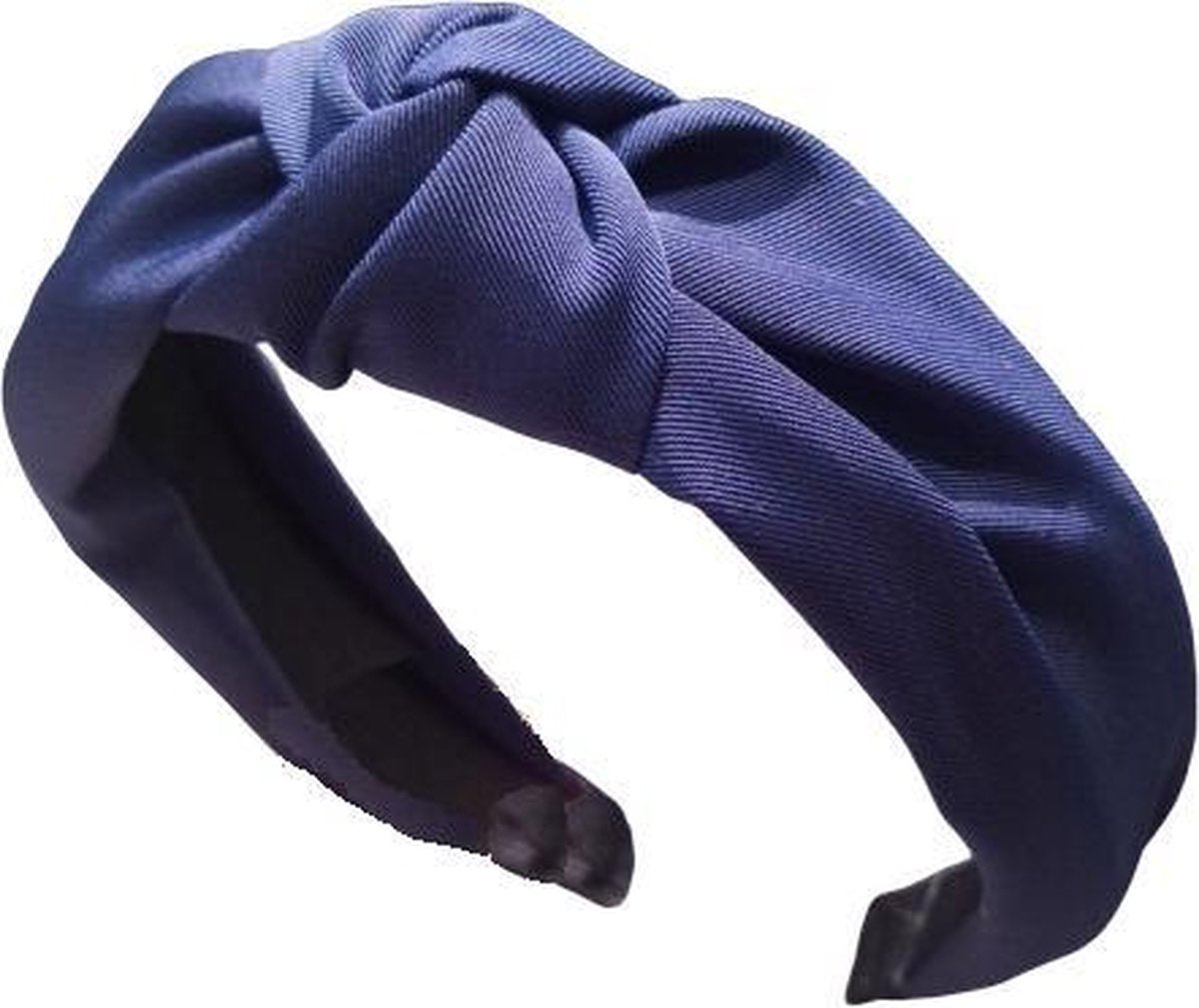 MINIIYOU® Basic Navy dames haarband - diadeem met knoop | Haarband volwassenen - vrouwen - dames - tieners - meiden