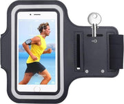 Samsung Galaxy A71 Sportband hoes Sport armband hoesje Hardloopband Zwart Pearlycase