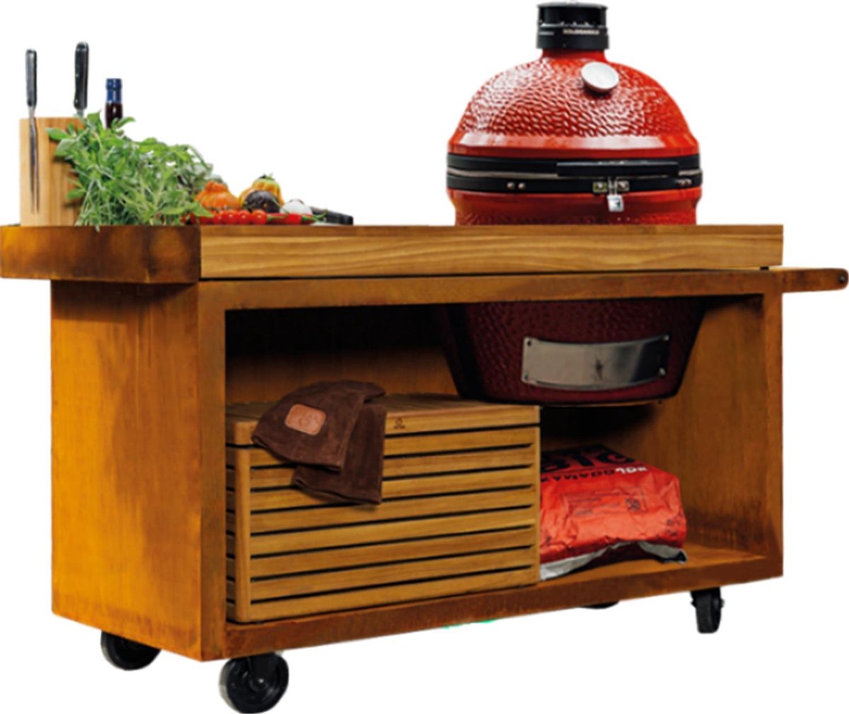 OFYR Kamado Table Corten 135 Pro KJ