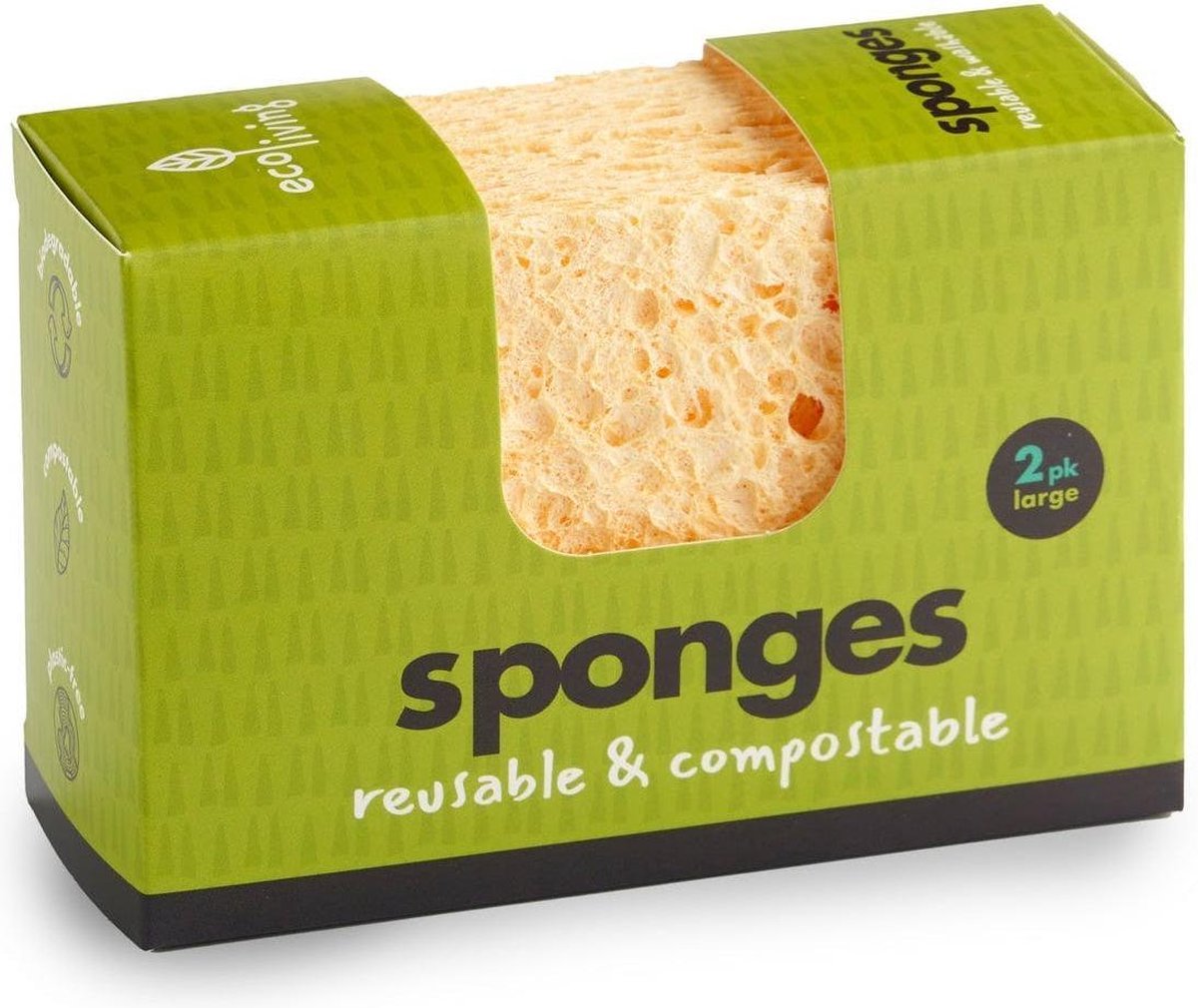 Biologische | afbreekbare | spons 2 pak