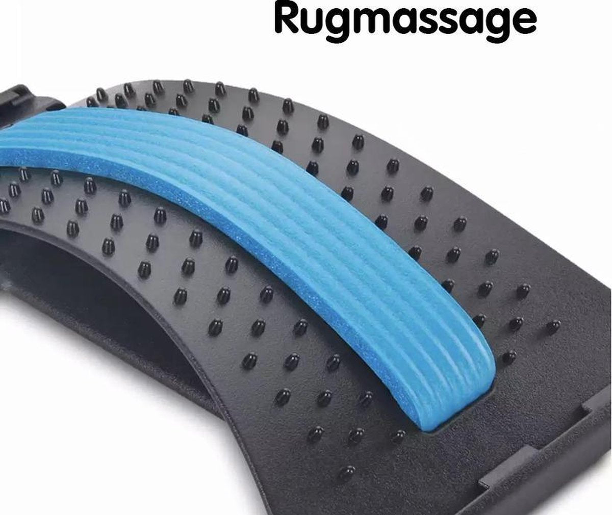 Rugstretcher verstelbaar - Rugmassage - Backstretcher - zwart - Rug corrector