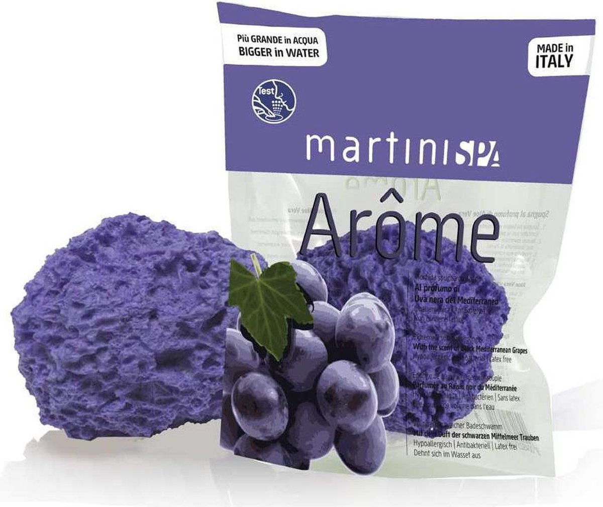 Aroma Therapie – Badspons – Ovaal - Mediterrane Druiven – Voordeelset 2 Stuks!!